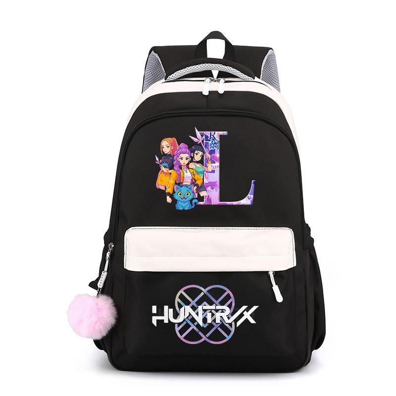 Large Capacity Schoolbag with Shoulder Strap; Student Three-piece Pencil Case Set