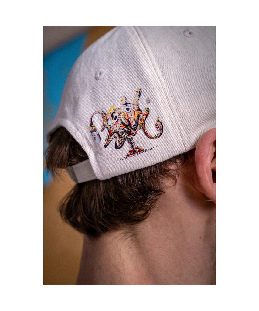 Keoseuuteommellou Ivory Embroidery Graphic Cap Carax25481Ivx
