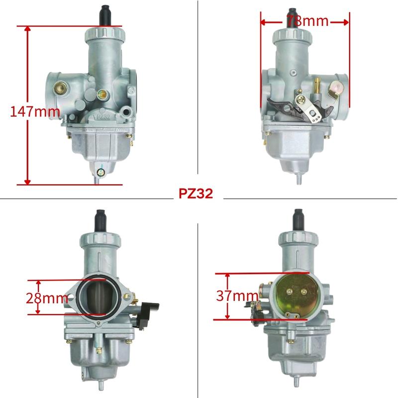 PZ32 32mm Carburetor For Honda CG250 300CC ATV Quad Dirt Bike Scooter Motorcycle Modified Carb Carburatore