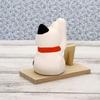 Craftsman House Seto Ware Lucky Spotted Maneki-neko (Lucky Cat)