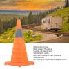 Collapsible Traffic Safety Cone with Reflective Collar Multi Purpose for Car Driving Practice Road Parking