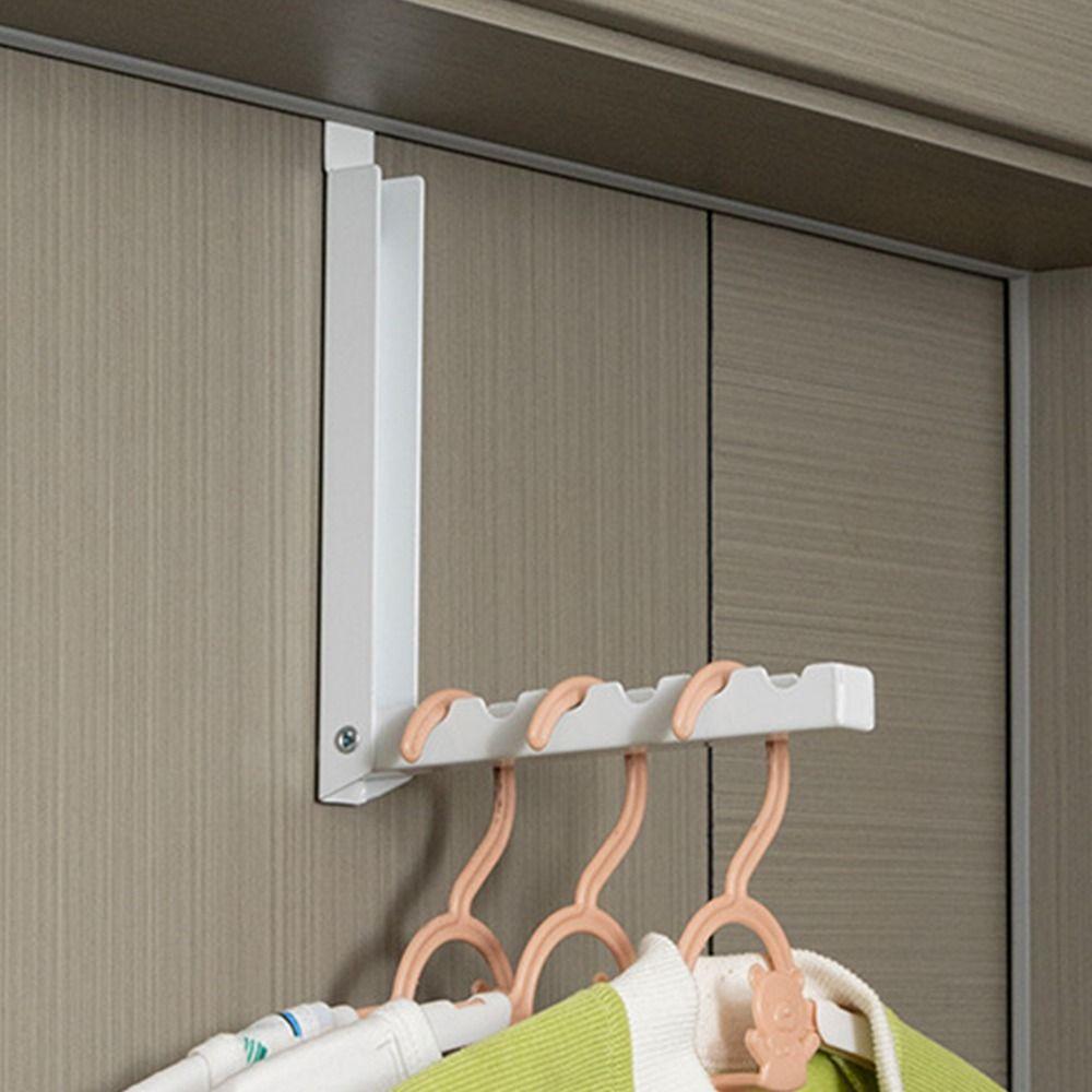 Collapsible Hooks Over-Door Coat Rack Creative Door Organizer Rack Drying Laundry Rack  Closet
