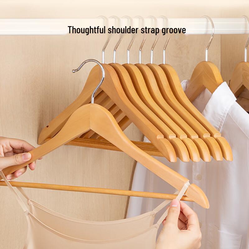 Wooden Seamless Clothes Hanger