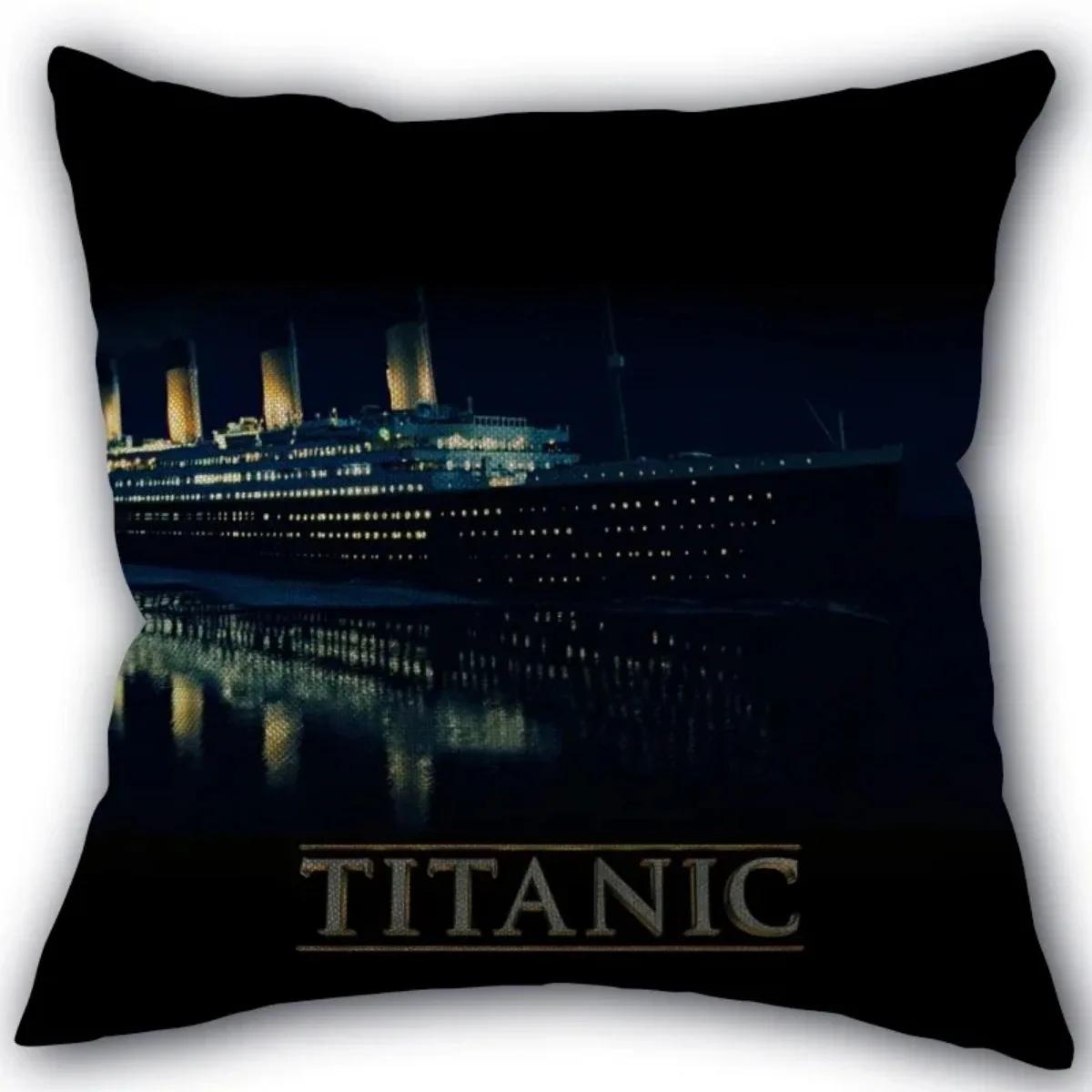 

Нова індивідуальна наволочка для телевізора Титанік, бавовняна тканина, квадратна наволочка на блискавці 45X45 см, весільна декоративна наволочка 30x30cm