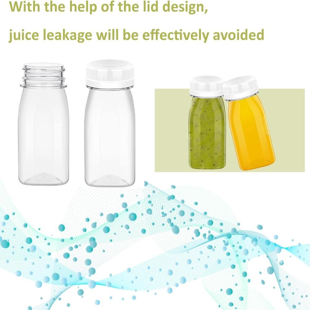 

4 Pcs 120ML Juice Bottles Plastic Split Beverage Bottle New Clear Drink Containers Juice