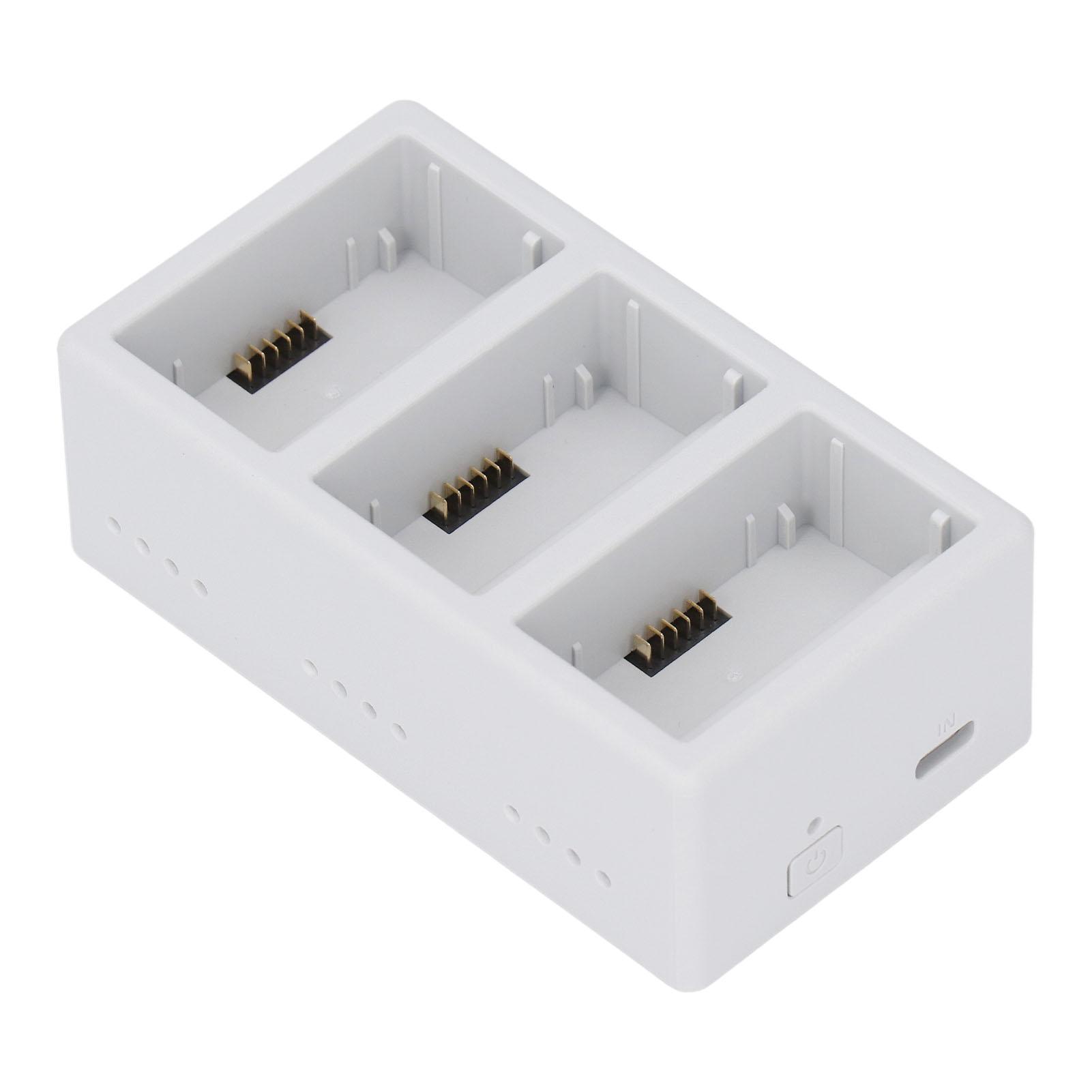 

3-портовий зарядний хаб для акумуляторів Mini 3, двосторонній зарядний хаб для акумуляторів дрона, аксесуар для дрона для Mini 4 для