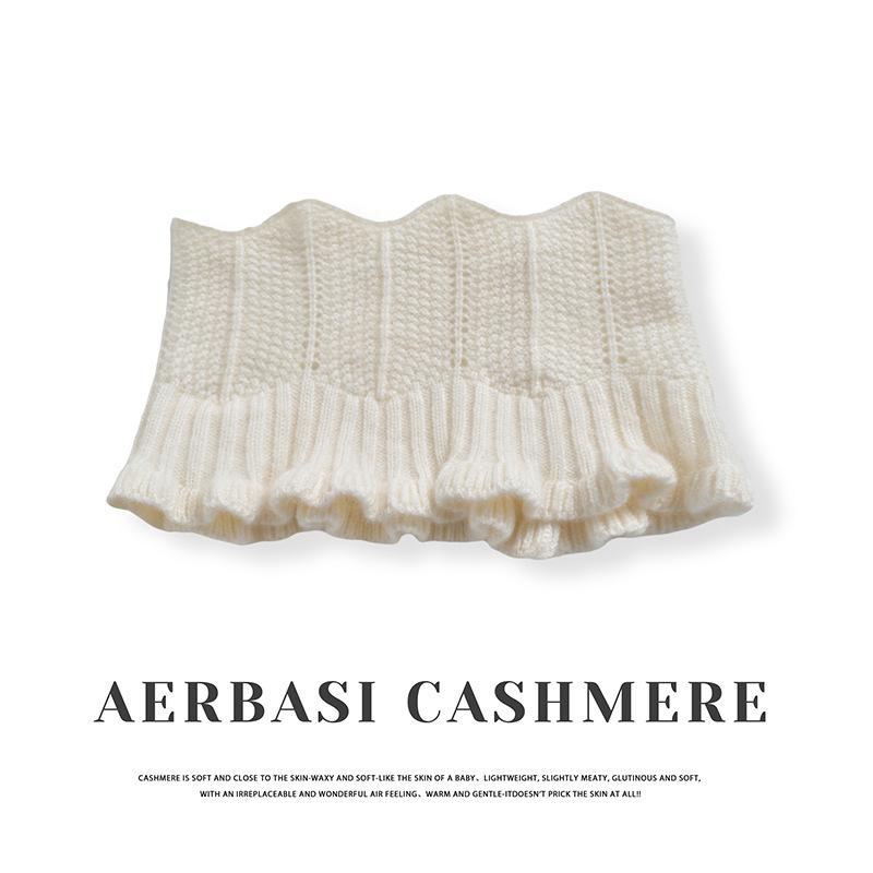 Шарф-снуд из чистого кашемира: Универсальный шарф с высоким воротником Осень/Зима