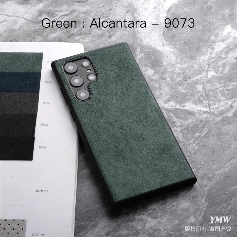 Luxury Alcantara Phone Case for Samsung Galaxy S25 Ultra S24 S23 Plus S22 S21 S20 FE Note10 Note 20 Business Suede Leather Case