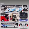 Nový 1/32 Slitinový Jednopodlažní Autobus Model Hračky Odlévaný Simulační Kovový Podnikový Autobus Vozidlo Zvuk Světlo Stahovací Dětský Dárek Hračka