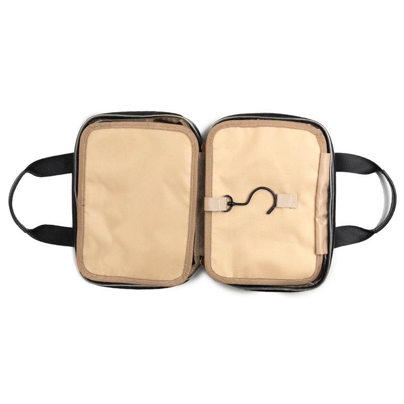 Wide-Opening Lightweight Fluffy Toiletry Bag Set for Travel