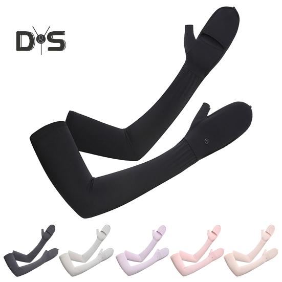 Damen UV-Sonnenschutz Lange Handschuhe Touchscreen Sommer-Fahrhandschuhe Kühlende Armmanschette für Outdoor-Reiten Radfahren Wandern