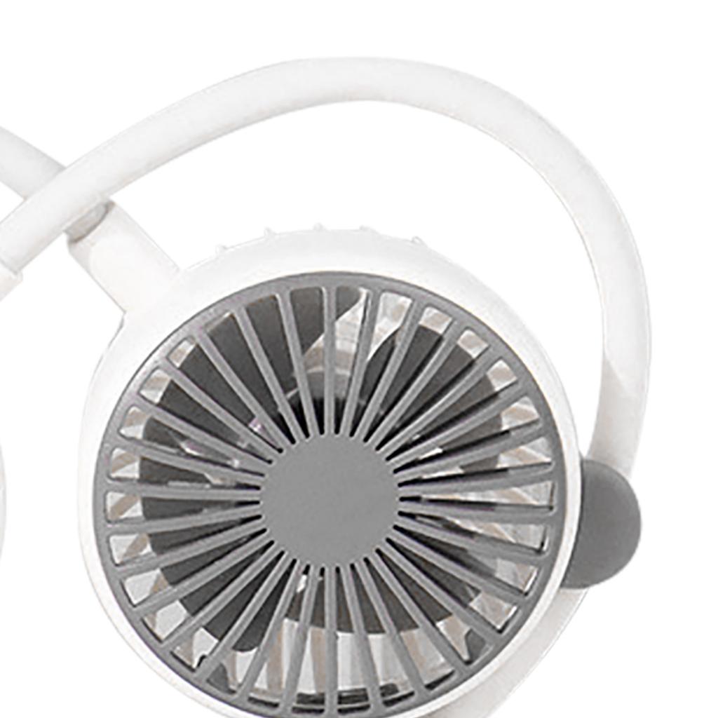 Portable Neck Fan Bendable Wearable USB Rechargeable Hand Free Mini Hanging Fan for Office Travel