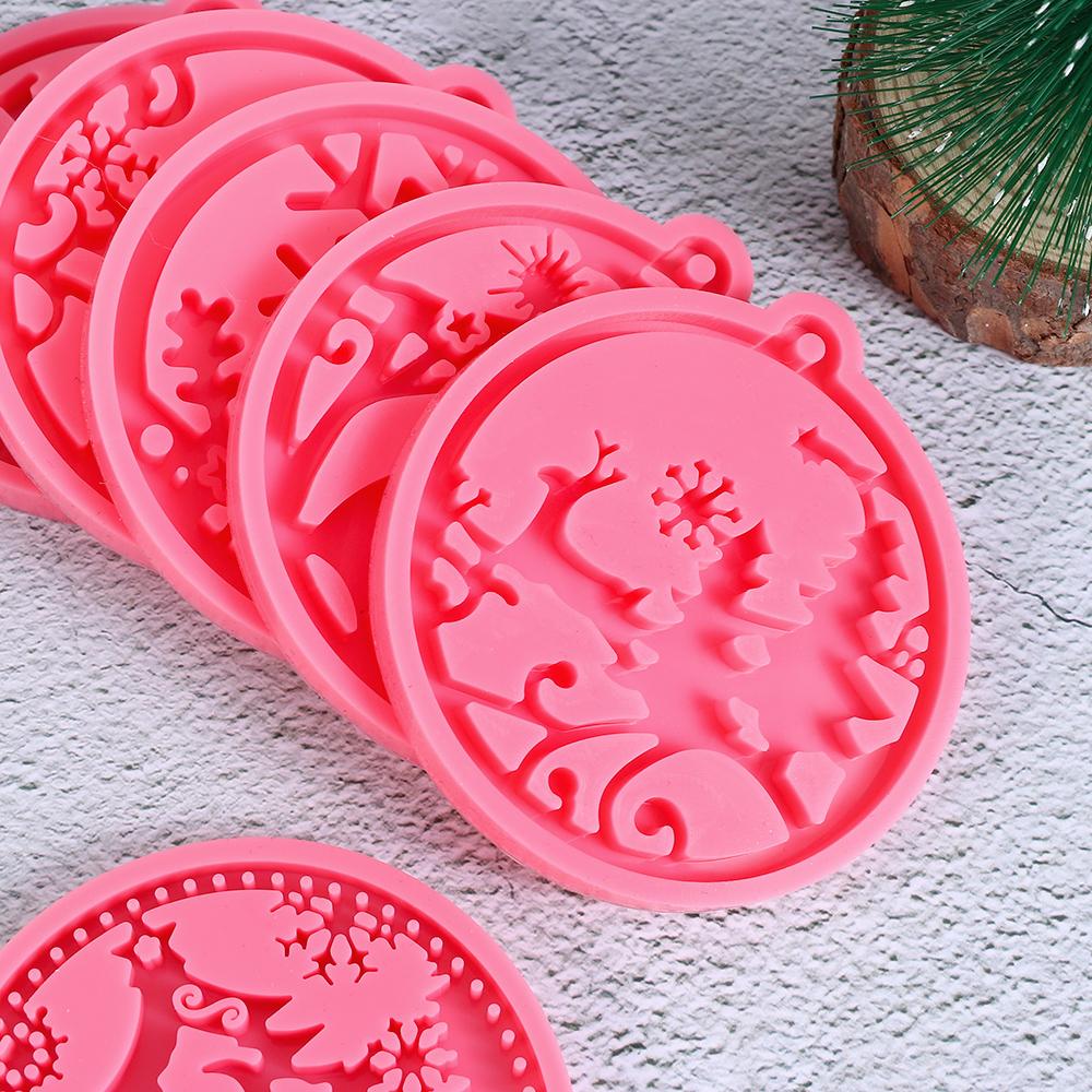 Cake Tools Candy Chocolate Silicone Moulds Christmas Ball Mold Keychain Molds Jewelry Making Tool