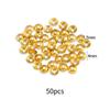 50Pcs Gold Bead Caps Metal Spacer Bead Covers Jewelry Making Findings For Bracelet Necklace Diy Craft