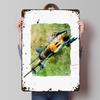 Fiat G Watercolor Printed Poster Customized Wall Art Retro Vintage Metal Tin Signs for Home Decoration Room Office Decor House