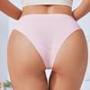 Women Summer Sexy Pure Color Exercise Yoga Seamless Comfortable Antibacterial Waist Triangle Briefs