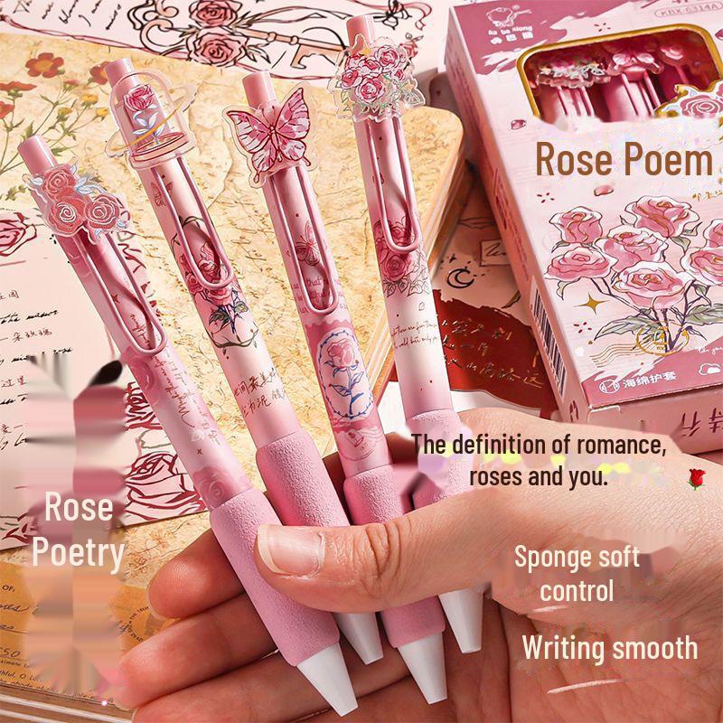 

Гелева ручка Jiangnan Style з креативною губкою та чорним стрижнем пензля ST 0.5mm