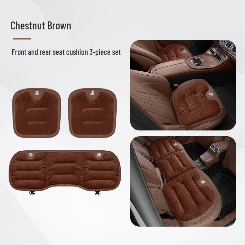 Coussin de siège en flanelle BYD Tang L EV/DMI/DMP: Couvertures Avant et Arrière Chaudes pour l'Automne/Hiver.