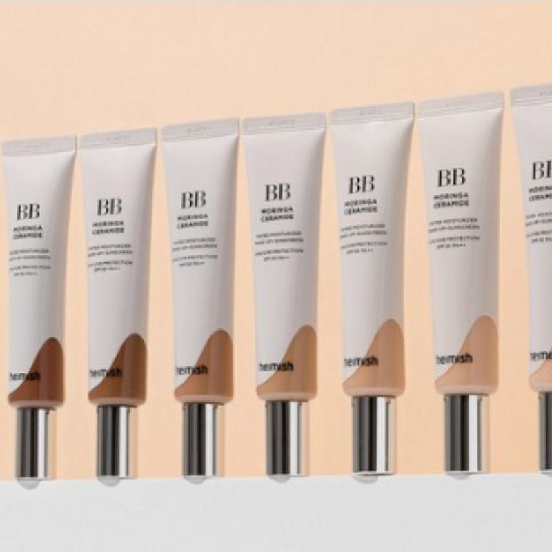 heimish Moringa Ceramide BB Cream SPF30 PA++ 30ml Hydrating Korean Foundation Natural Coverage Makeup