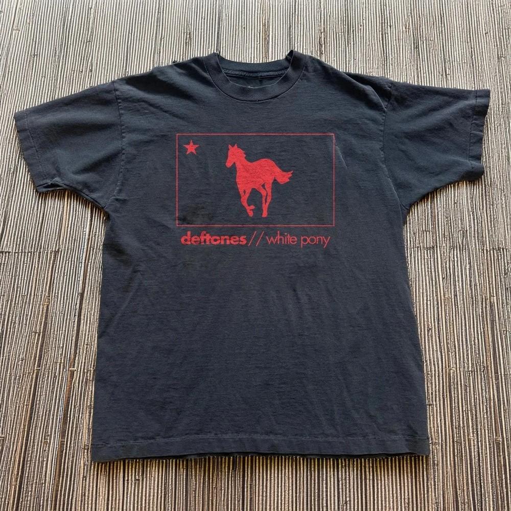 Редкая черная хлопковая футболка Deftones White Pony с принтом, унисекс, размеры S-5XL S