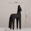 Resin Handicrafts Abstract Horse Sculpture Creative Fat Horse Statue Animal Decorative Figurines Home Decoration Accessories