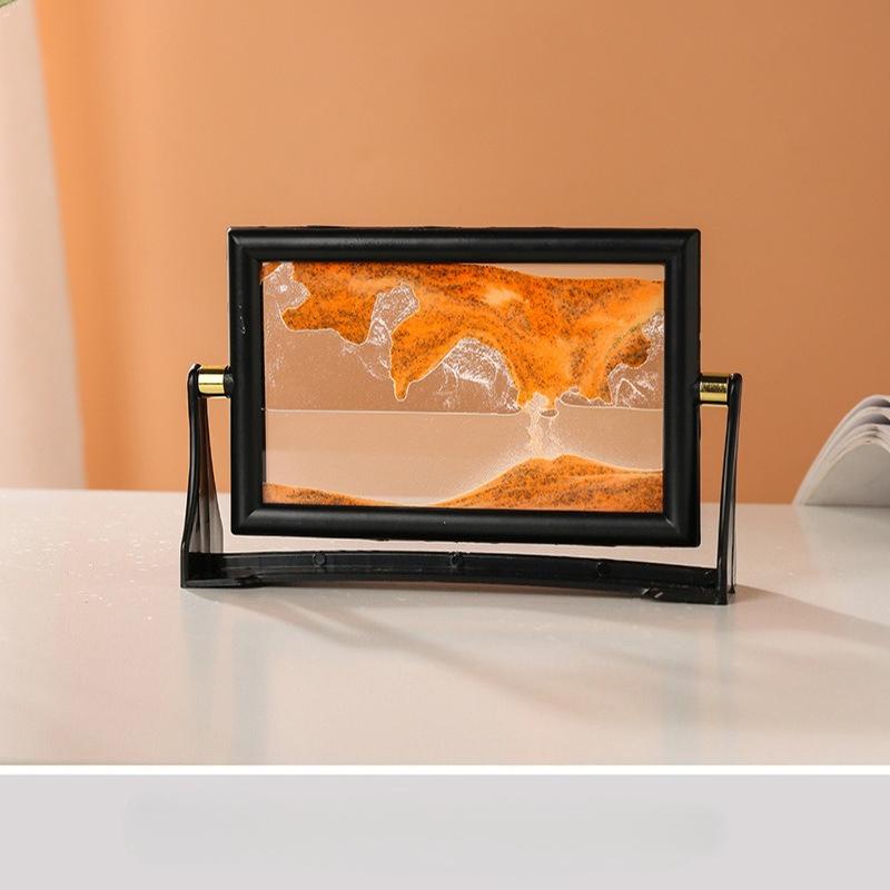 Charmantes Stil 3D Sanduhr - Rotierende Glas-Sandkunst, Einzigartige Heim- und Bürodekoration, Perfektes Weihnachtsgeschenk, Ideal für Raumdekoration