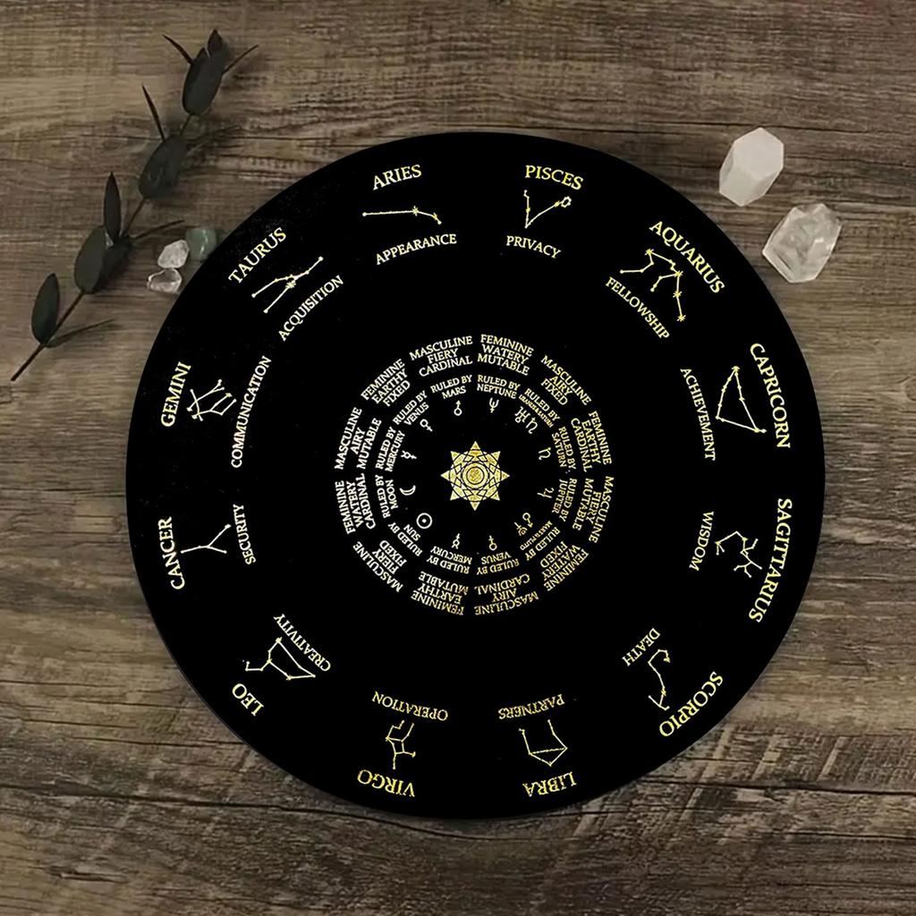 Pendulum Board Dowsing Divination Metaphysical Message Board Rubber Fortune Telling Board Witchcraft Wiccan Altar Board