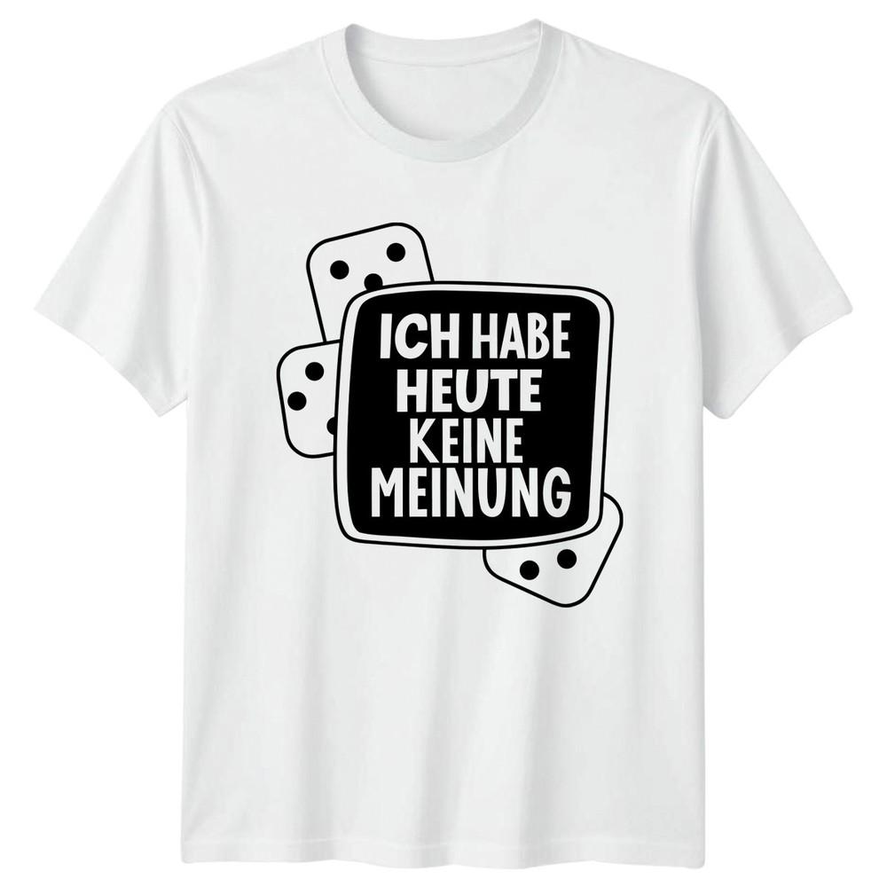 Ich Habe Heute Keine Meinung TShirt Funny Sayings GerUnisex Sarcasm Birthday S