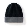 Cashmere hat cashmere autumn and winter knitted thermal hat men's double-layer thickened thermal cover cold ear hat teenager