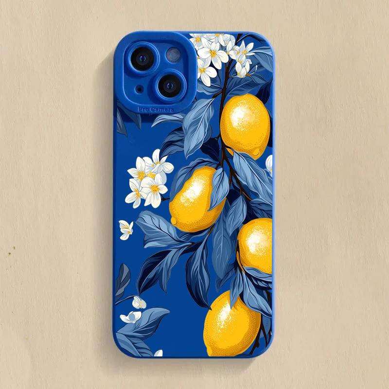 Summer Fruit Lemon Flower Phone Case For Xiaomi Poco F6 F5 X5 M6 X7 Pro Mi 15 14T 13T 12T Pro 14 13 11 Lite 5G NE Soft Cover