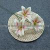 Triple-Head Silk Lily Bouquet for Wedding and Home Décor