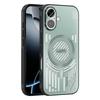 For iPhone 17 Magnetic Case Aluminium Alloy+PC+TPU Hollow Heat Dissipation Phone Cover