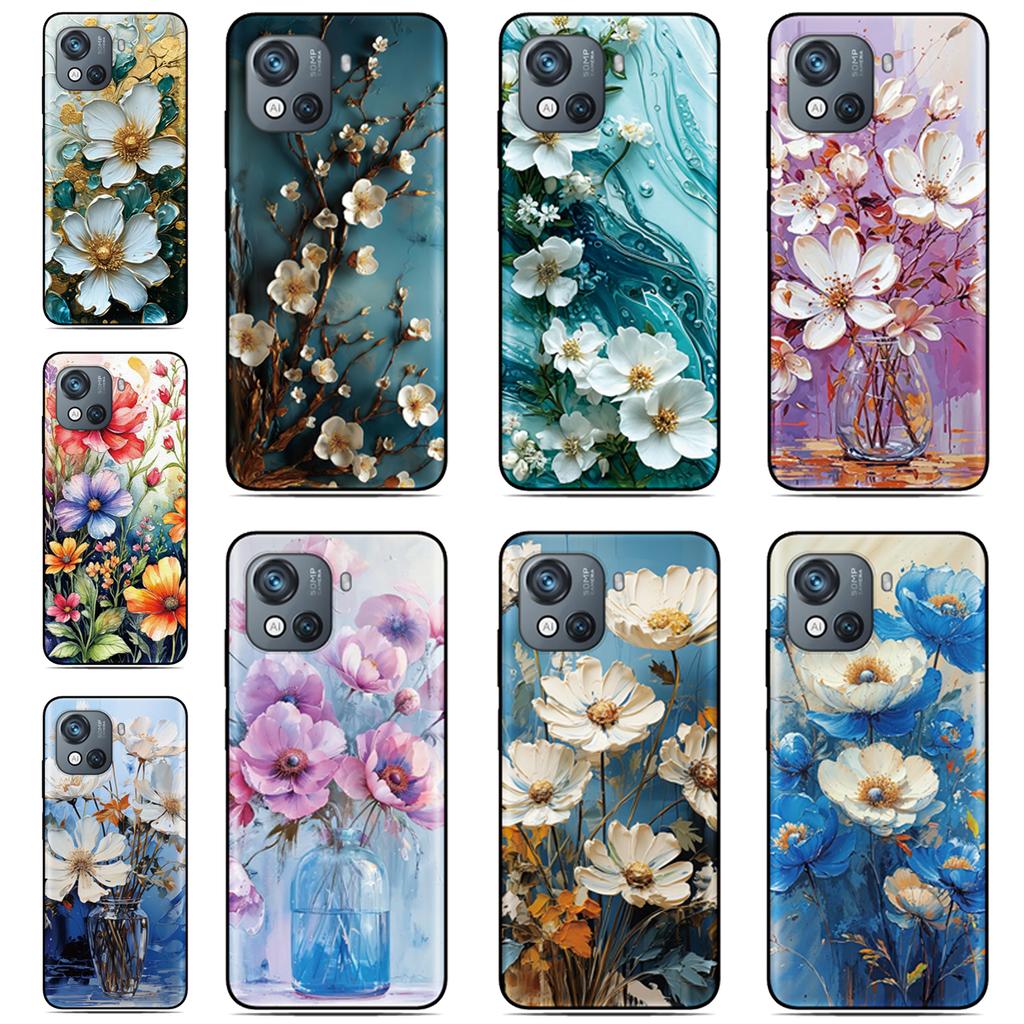 Floral Flower Phone Case For ZTE Blade A76 4G A75 A73 A72 A71 A56 A55 A54 V80 Pro A35 Core A36 A51 Lite A34 A31 Plus A5 Cover