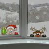 Christmas Window Glass Decal Santa Claus Snowflake Wall Stickers For Kids Rooms New Year Decorations Christmas Ornaments
