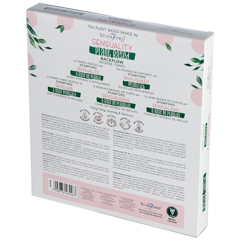Backflow Incense Cones Sensuality Plant Based 12 Cones
