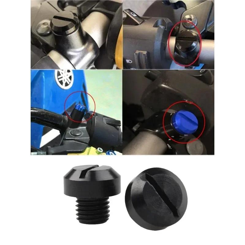 4Pcs Anti-Rust Motorcycle CNC Aluminum M10 x 1.25 Rear view Mirror Hole Plugs Screws Bolts Covers Caps Rearview Mirror Holder