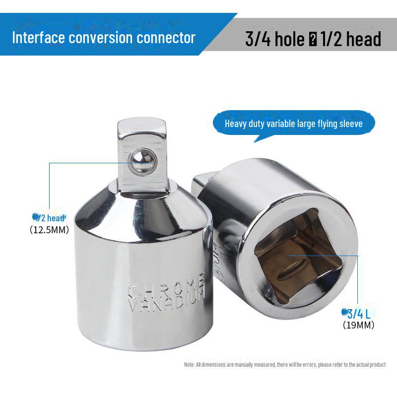 Socket Adapter - 1/2\" To 3/8\" To 1/4\" Universal Conversion Connector