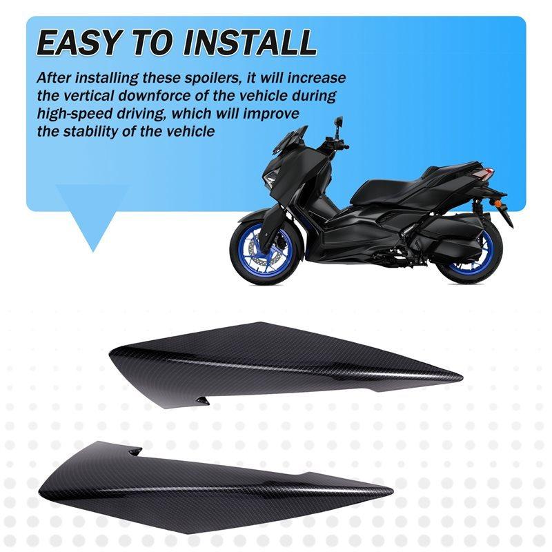 Motorcycle For XMAX 300 XMAX300 2024 Sport Downforce Aerodynamic Wing Deflector Front Spoiler Naked Style Carbon