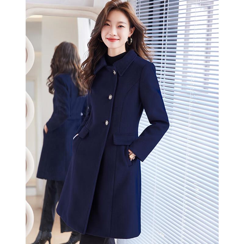 

Женское шерстяное пальто средней длины, профессиональное M