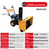 Compact Hand-Push Snow Sweeper for Efficient Road and Community Snow Removal