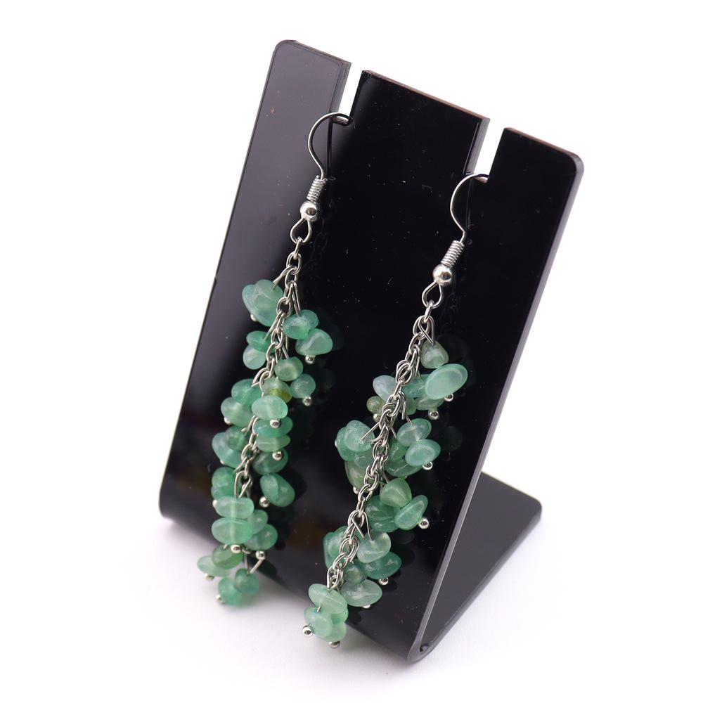 Σκουλαρίκια από Φυσική Κρυστάλλινη Πέτρα: DIY Ευρωπαϊκού-Αμερικανικού Στυλ Στολίδια για τα Αυτιά