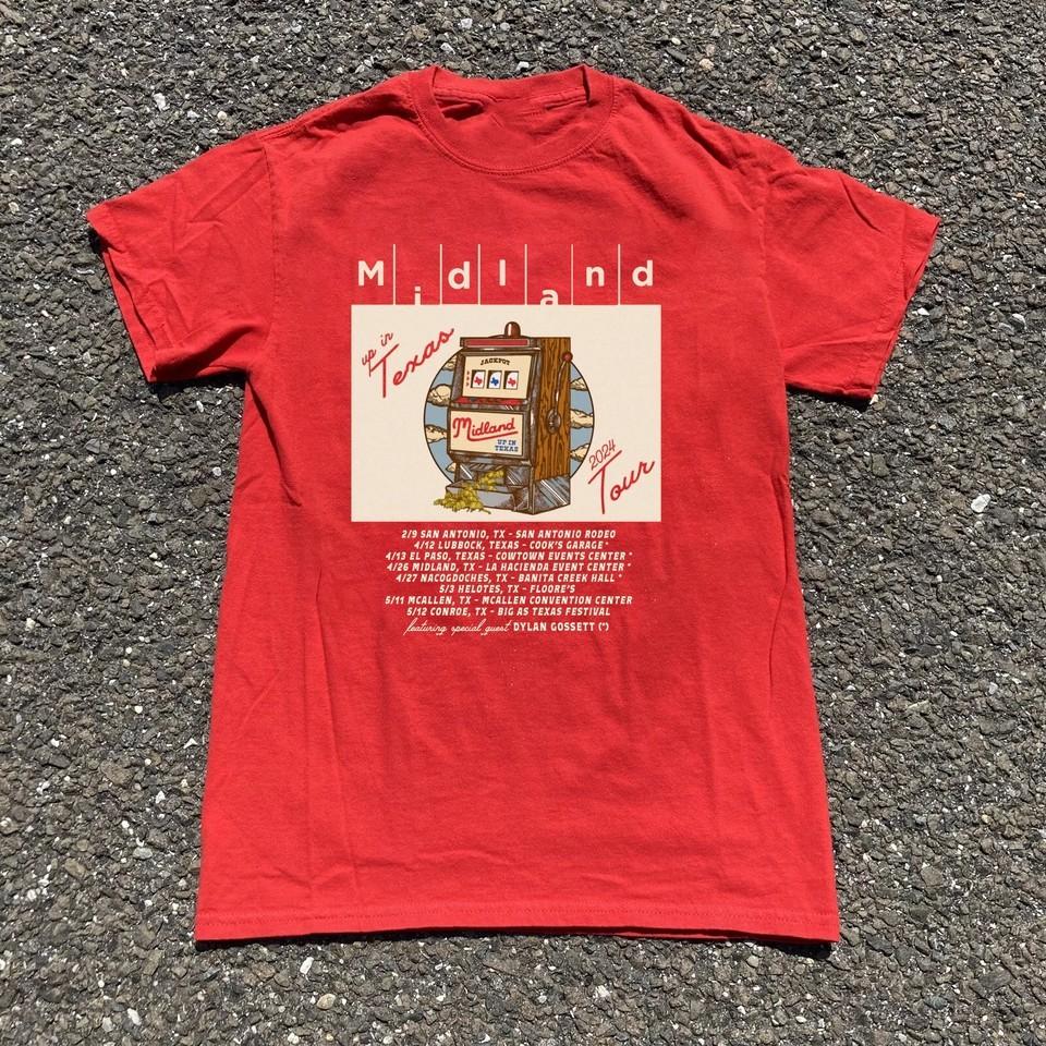 

MIDLAND Band Tour Poster 2024 Gift For Fans S5XL Tshirt K443 Unisex T-Shirt XXXXL