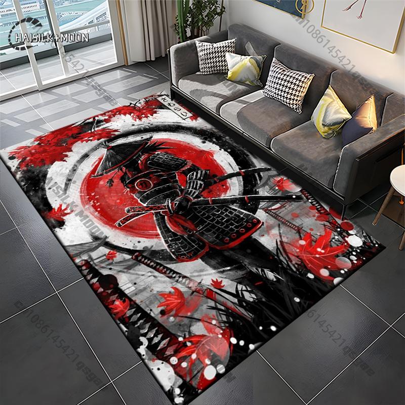 Samurai Spirits Teppe Yoga Stue Romdekor Barnas Krypematte Dørmatte Stue Områdeteppe Spill Vaskerom Gulvmatte