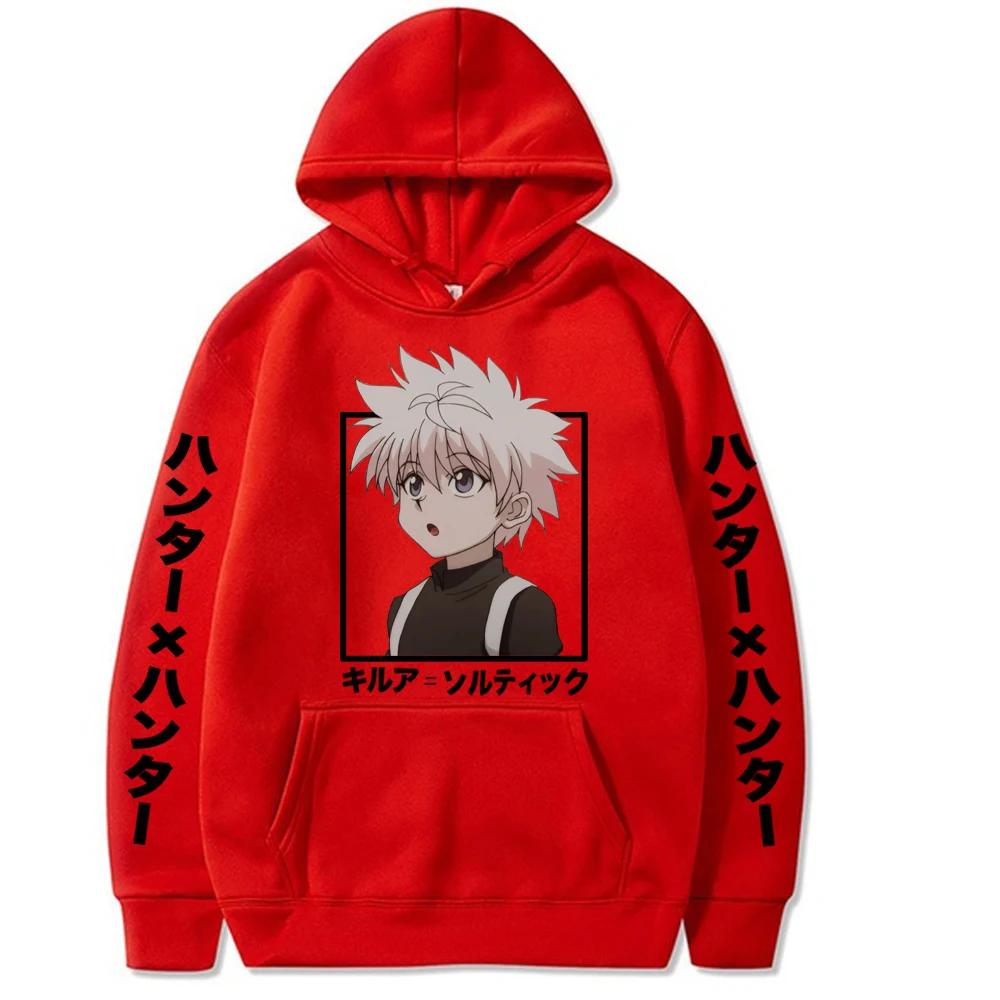 

Kawaii Anime Hunter X Hunter Killua Zoldyck Print Hoodie Sweatshirts Harajuku Cartoon Unisex Fashion Streets Oversized Pullovers S