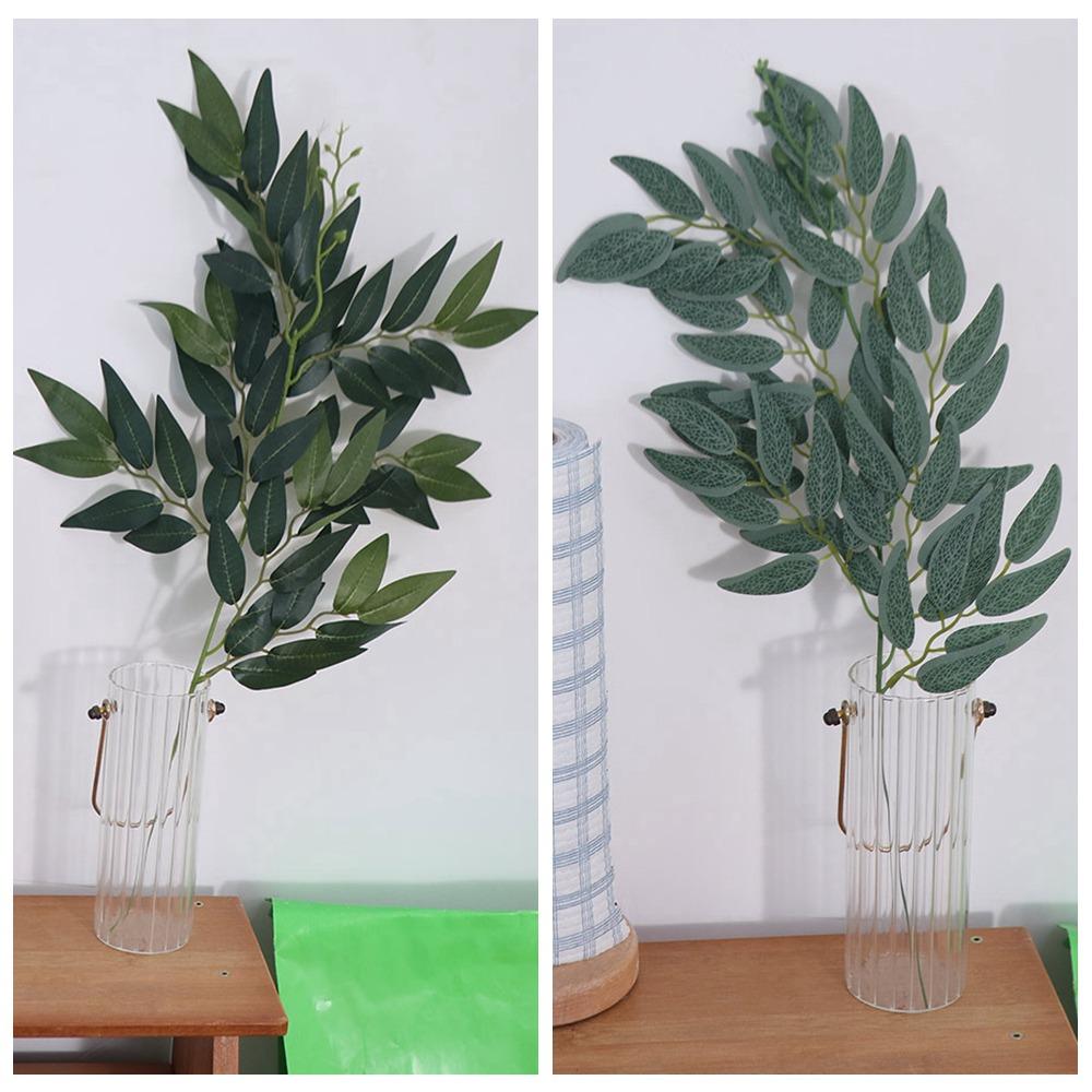 Long Artificial Willow Plants Leaves Branches Handmade Fake Plant  Home Garden Decor