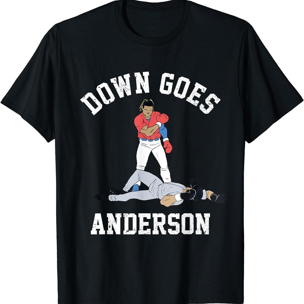 2025/Смешная Бейсбольная Футболка Унисекс Повержен Андерсон Спортивный Игрок Подарок Унисекс Футболка S