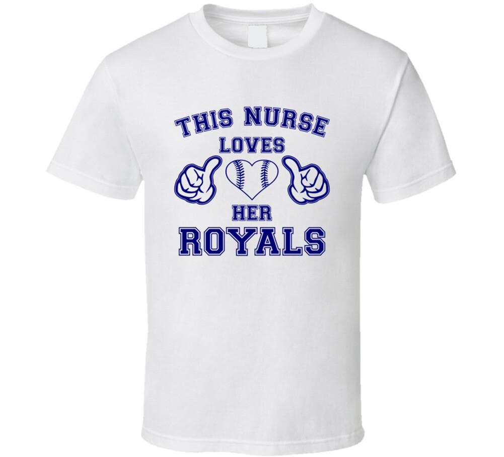 This Nurse Loves Her Royals Baseball T Shirt Mens Womens Tees Top - Kansas City Royals Team Colors M