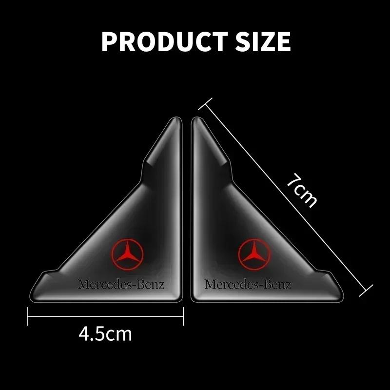 EJG4   2Pcs Transparent Car Door Corner Cover Anti-Scratch Protection Sticker For Mercedes Benz AMG A B C E S class GLA GLC CLA GLK GLE