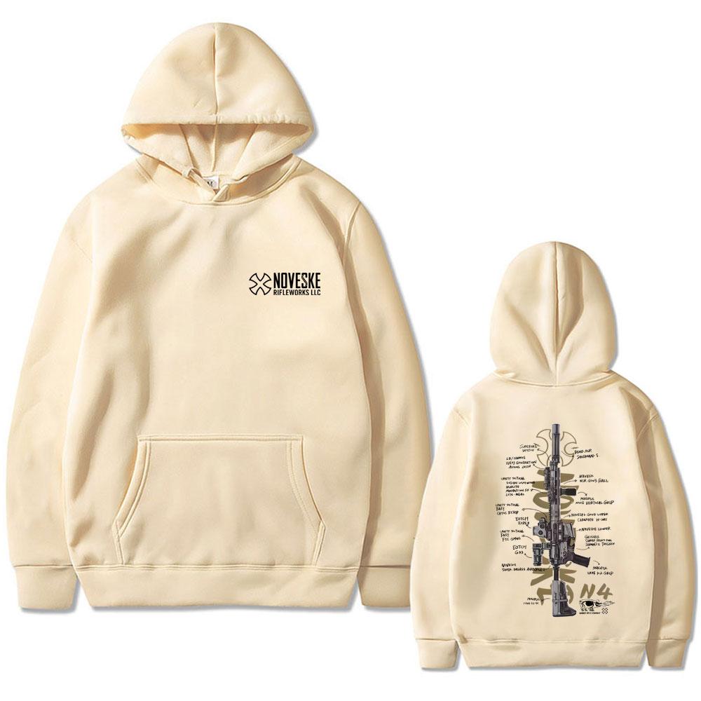 NOVESKE N4 Tactical Army Fan Club Outdoor Training Competition Hoodie Men Women Fashion Oversized Hoodies Man Vintage Pullover