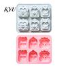 Durable Ice Cube Tray Backpack Silicone Mold, 6 Cavity School Bag Shape Baking Tool, Food Grade Mold Flexible for Chocolate And Fondant Jelly Desserts